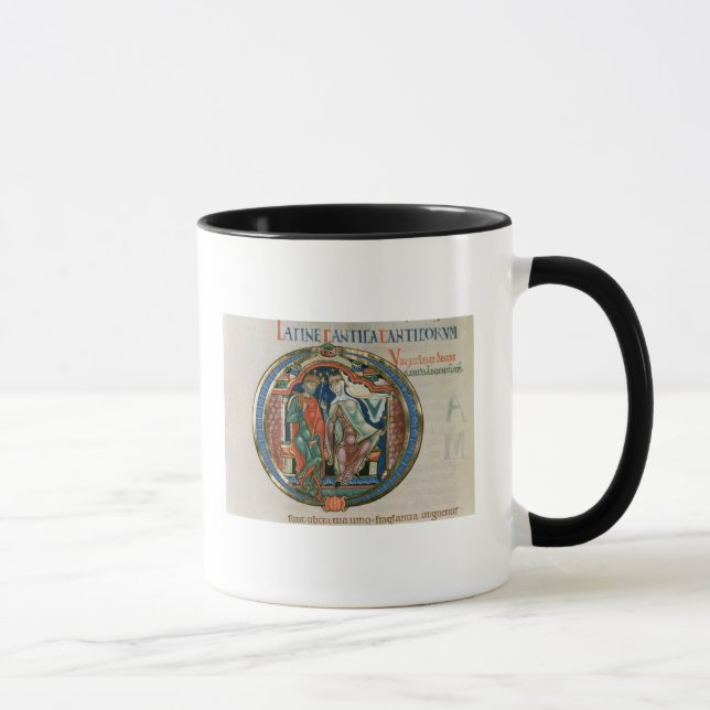 Mug La lettre initiale "O" Osculatur je - laissez-moi (Droite)