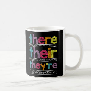 Mug Là, Leur Theyre Anglais Grammar Humour enseignant