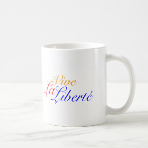 Mug La Liberté de Vive - laissez le français vivant 