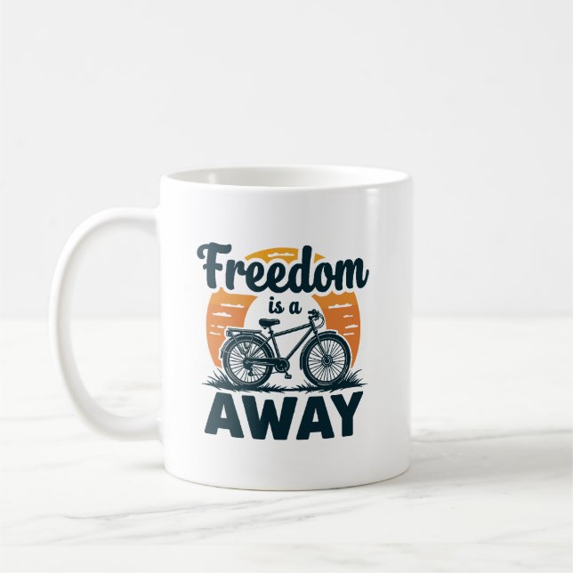 Mug La liberté est à portée de bicyclette (Gauche)