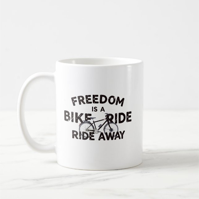 Mug La liberté est à un tour de vélo (Gauche)