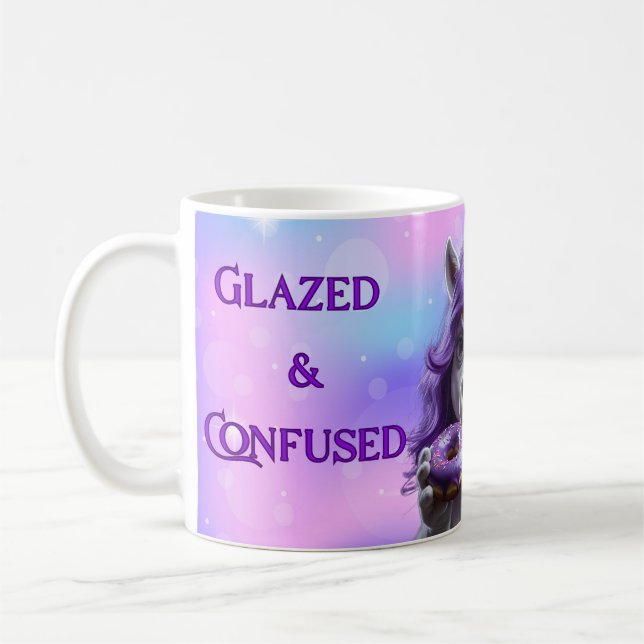 Mug La licorne glacée et confuse (Gauche)