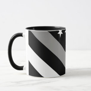 Mug La ligne argentée mince drapeau