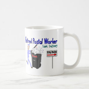 Mug La livraison retirée de bout de travailleur postal