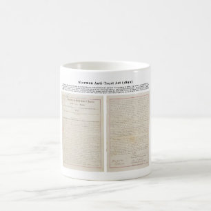 Mug La Loi anti-trust de Sherman le 2 juillet 1890