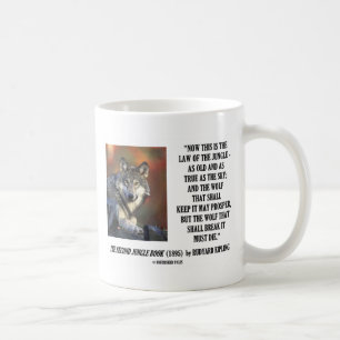 Mug La loi de Rudyard Kipling de la jungle prospèrent