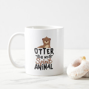 Mug La loutre gentille est mon poster de animal