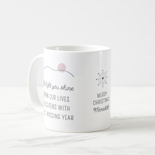 Mug La Lumière Que Tu Brille Joyeux Noël (Devant gauche)