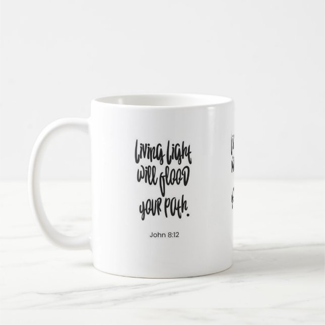 Mug La Lumière Vivante Inondera Votre Chemin Christian (Gauche)