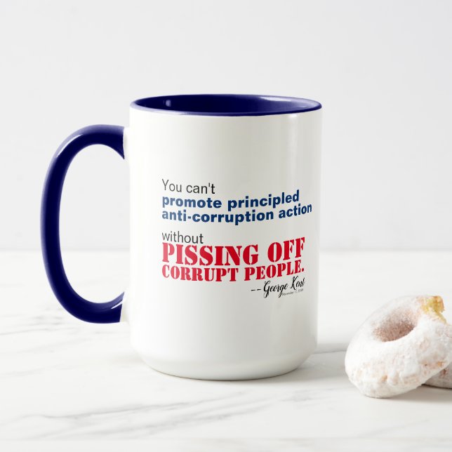 Mug La Lutte Contre La Corruption Fondée Sur Des Princ (Avec donut)