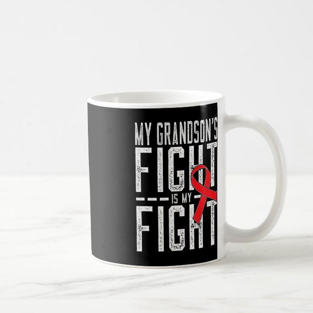 Mug La lutte de mon petit-fils est ma lutte contre le  (Droite)