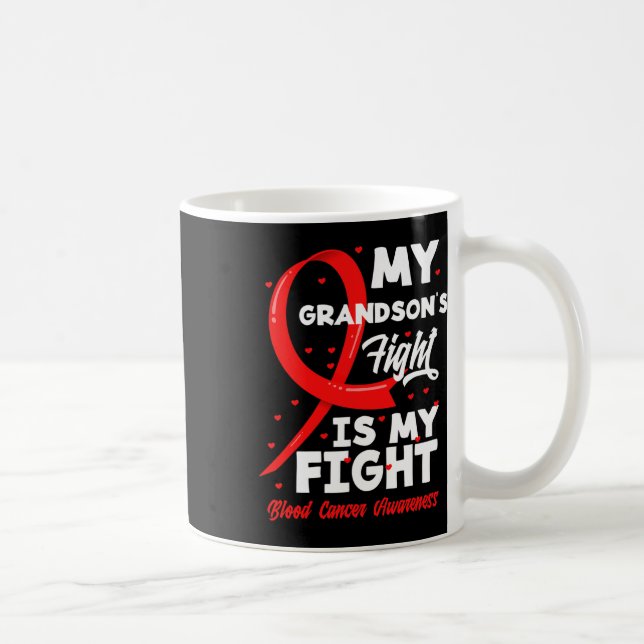 Mug La lutte de mon petit-fils est ma lutte Sensibilis (Droite)