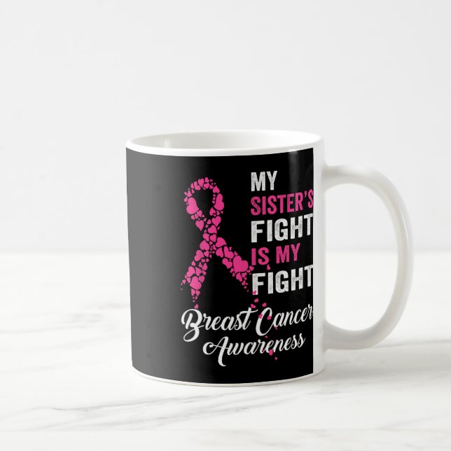 Mug La lutte de Soeur est ma lutte Conscience du cance (Droite)