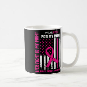 Mug La lutte est ma lutte Je porte rose maman cancer d