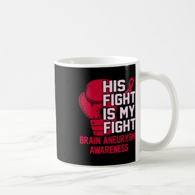 Mug La lutte est mon combat Cerveau Aneurysme Mois de  (Droite)