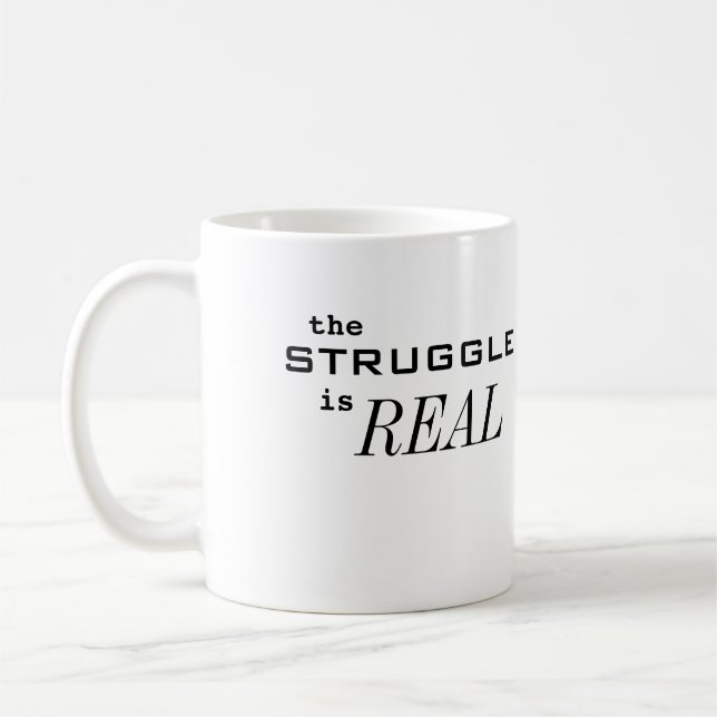 Mug La lutte est RÉELLE (Gauche)