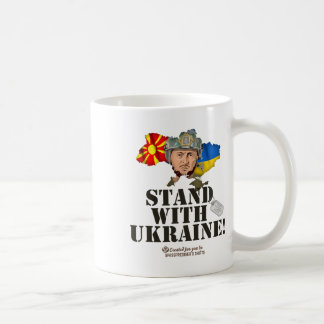 Mug La Macédoine du Nord avec l'Ukraine Zelensky Nord