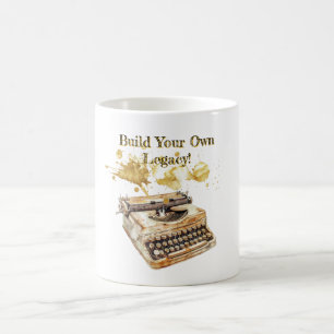 Mug La machine à écrire de l’auteur "Construisez votre