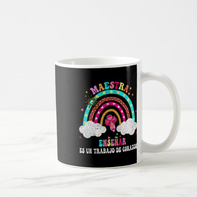 Mug La Maestra Professeur d'espagnol bilingue pour fem (Droite)