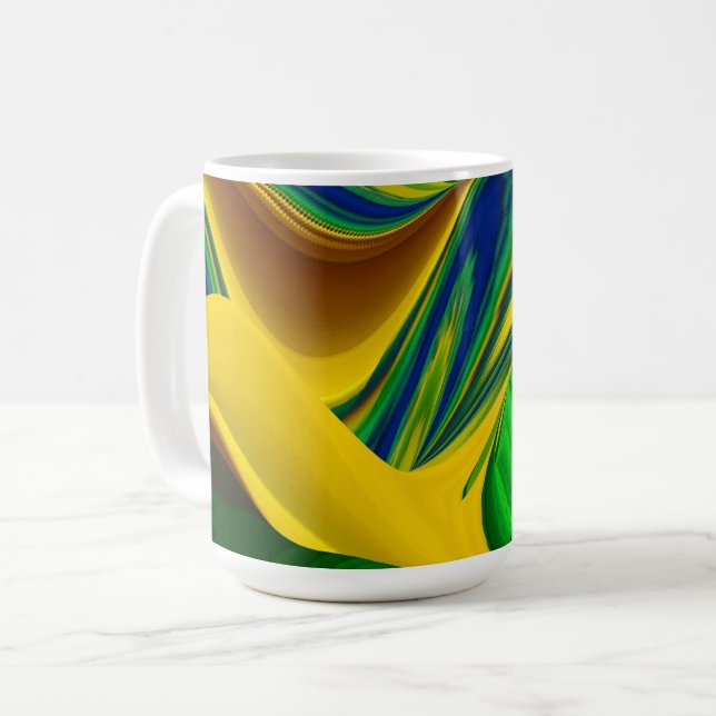 Mug La magie de l'été, 3D Art Abstrait (Devant gauche)