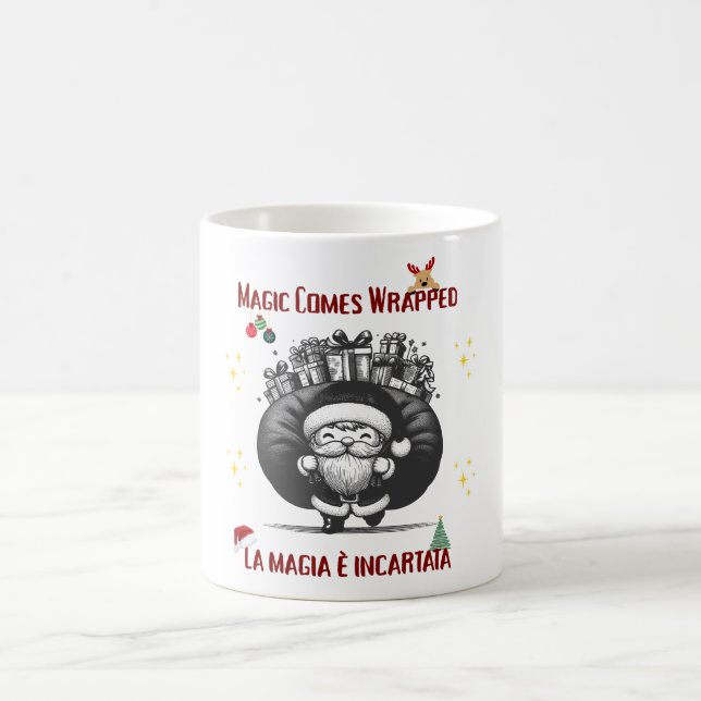 Mug La magie est emballée – Création de Noël bilingue (Centre)