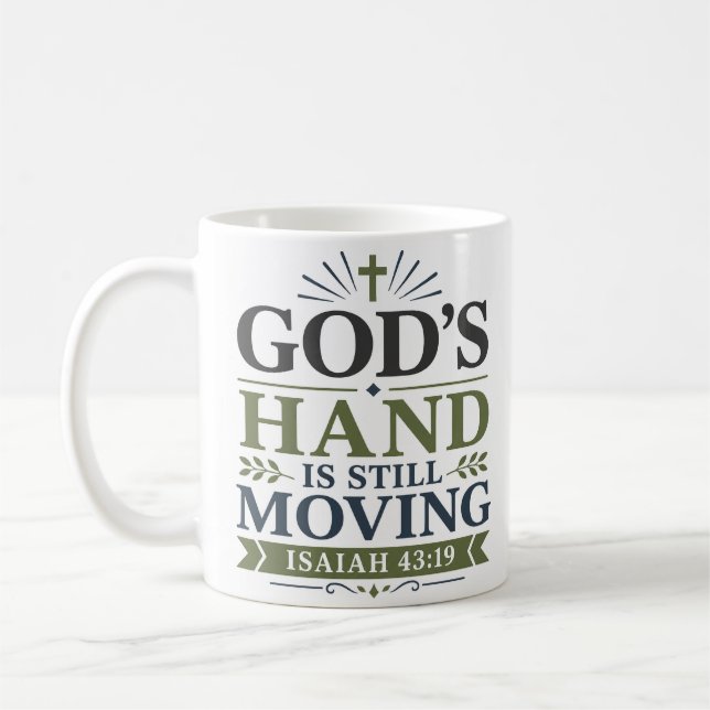 Mug La main de Dieu bouge toujours - Écriture minimali (Gauche)