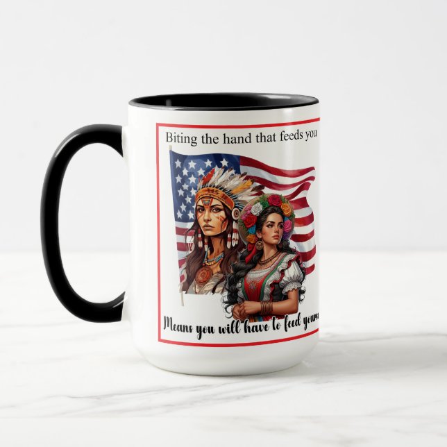 Mug La Main Nourricière de l'Héritage Amérindien/Mexic (Gauche)