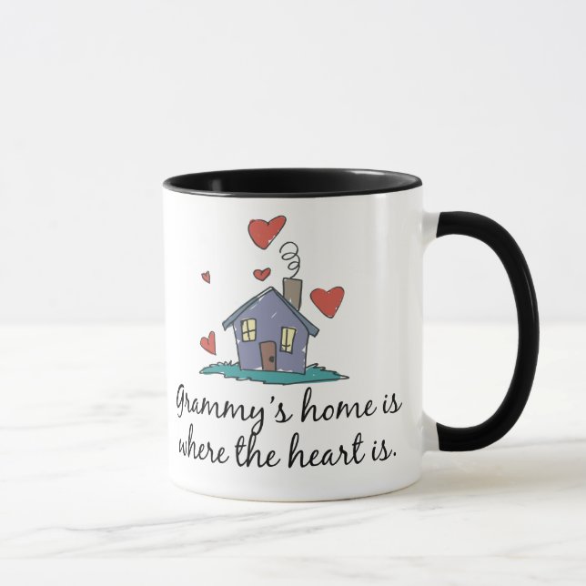 Mug La maison de Grammy est où le coeur est (Droite)