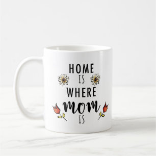 Mug La maison de photos mignonne est là où maman est