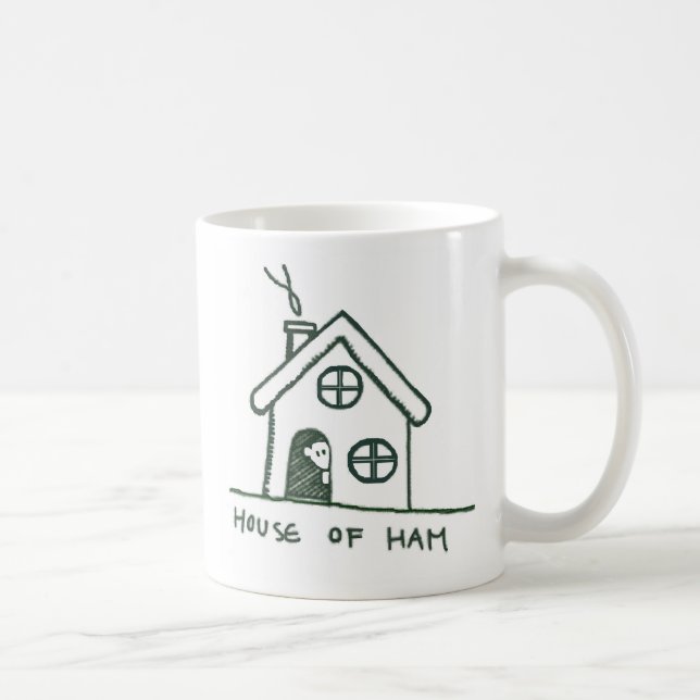 Mug la maison du hamster a édité le blanc dehors, (Droite)
