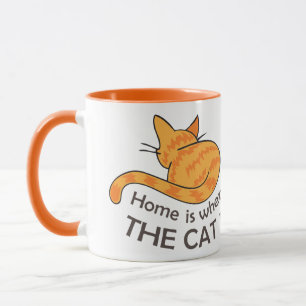 Mug La maison est là où se trouve le chat