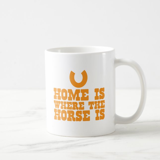 Mug La maison est là où se trouve le cheval (Droite)