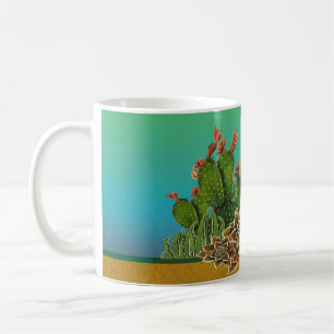 Mug La maison est là où se trouvent les cactus