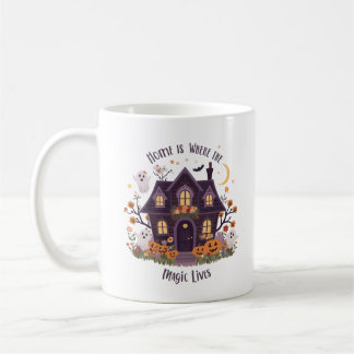 Mug La maison est là où vit la magie Maison hantée