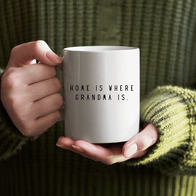 Mug La maison est où est grand-mère (Créateur téléchargé)