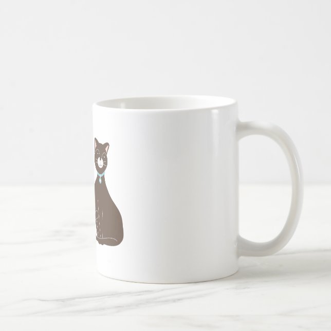 Mug La maison est où mon chat est (Droite)