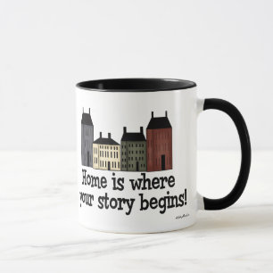 Mug La maison est où votre histoire commence !