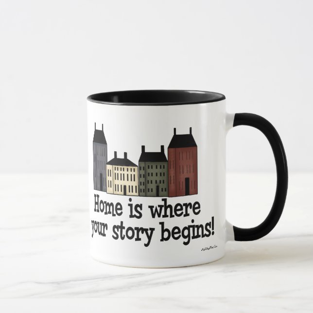 Mug La maison est où votre histoire commence ! (Droite)