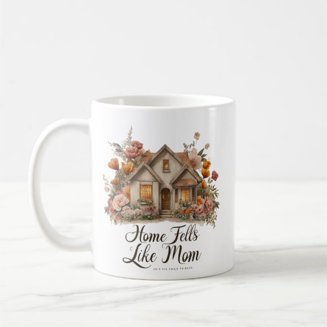 Mug La maison ressemble à la maman, conception de cott (Gauche)