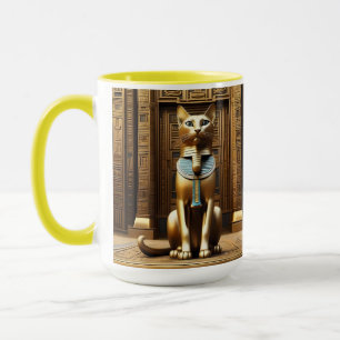 Mug La Majesté intemporelle : Le chat Pharaon Égyptien