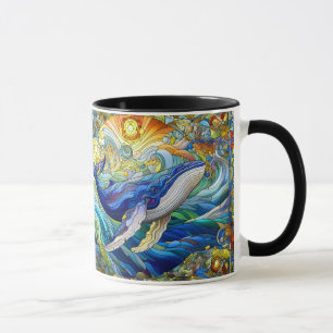 Mug La Majestueuse Mosaïque Marine Une Baleine De Verr