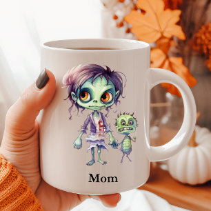Mug La maman d'Halloween personnalisée et moi