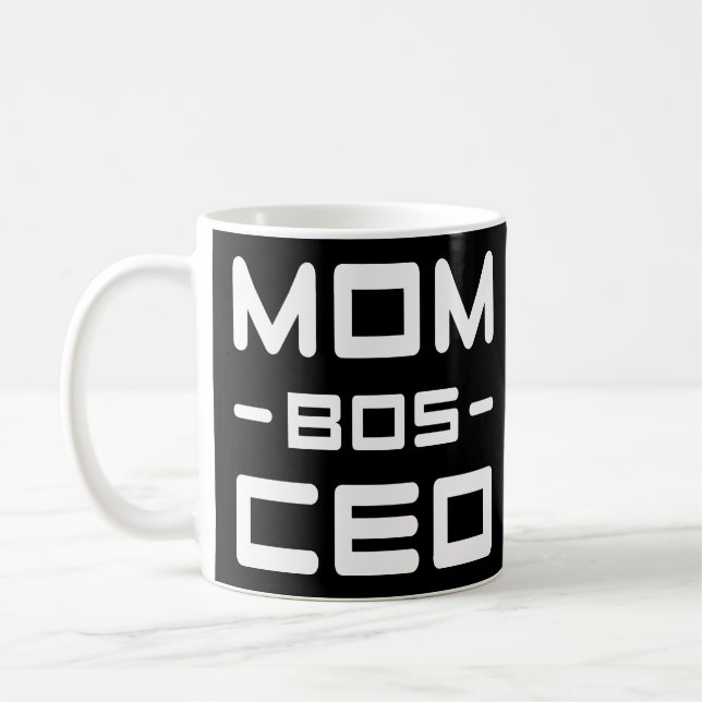 Mug La maman drôle de CEO de Bos de maman cite des (Gauche)
