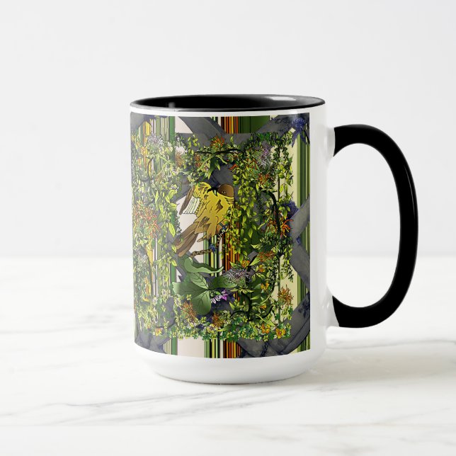 Mug La Mangrove Cuckoo/Trellis/Stripes (Droite)