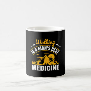 Mug La marche est la meilleure médecine pour un homme