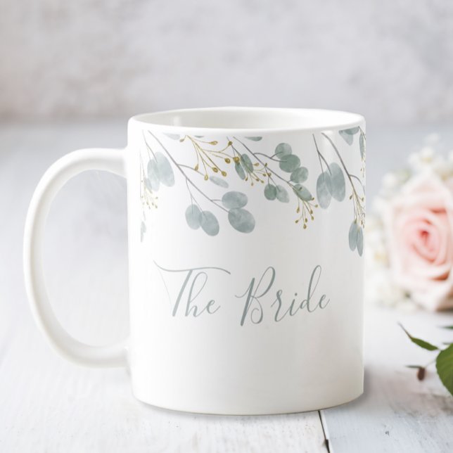 Mug La mariée Eucalyptus rustique (The Bride Wedding Mug)