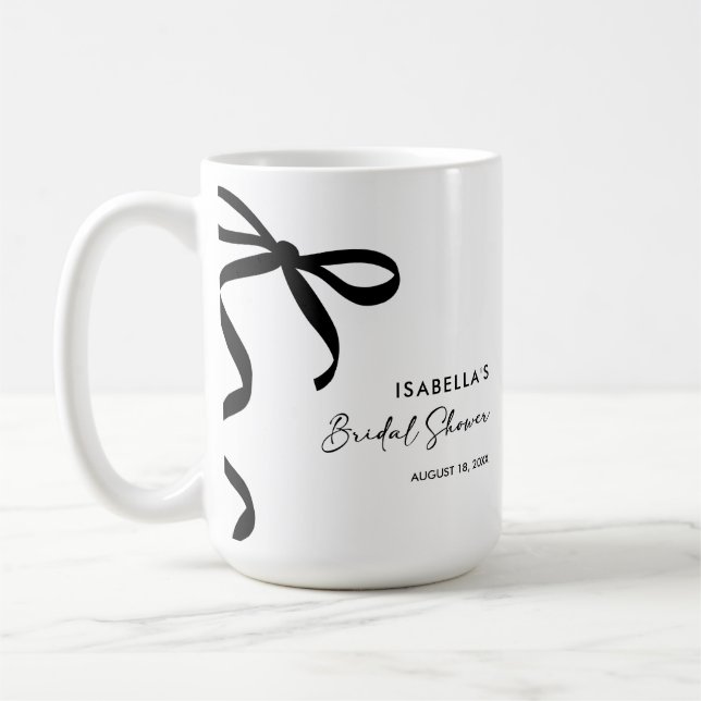 Mug La mariée noue le noeud - Baby Shower (Gauche)