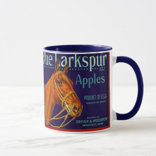 MUG LA MARQUE BLEUE VINTAGE APPLE DE PIED-D'ALOUETTE