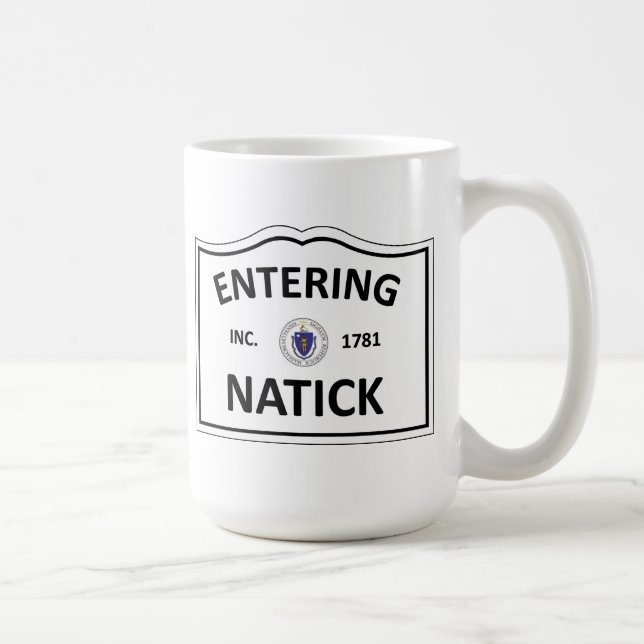 Mug La masse mA Townie de ville natale de NATICK le (Droite)