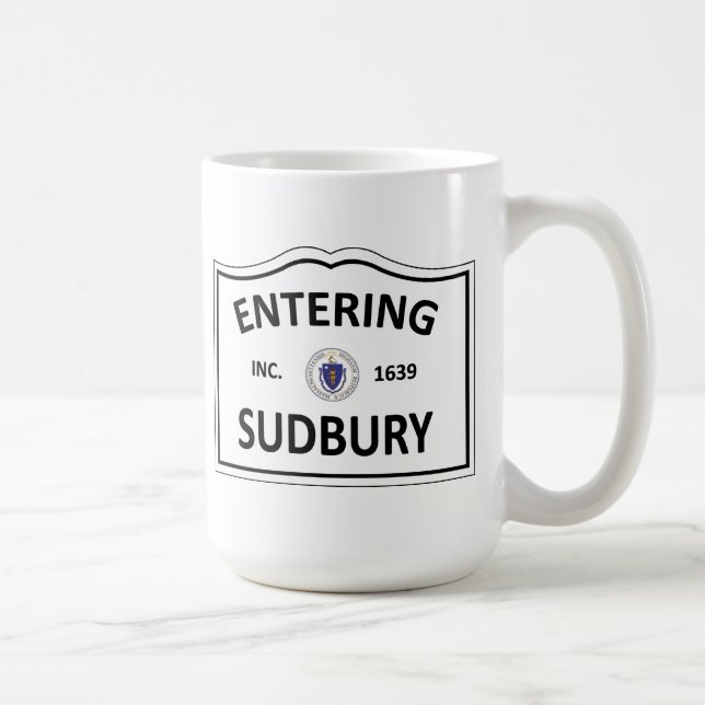 Mug La masse mA Townie de ville natale de SUDBURY le (Droite)